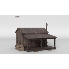 3D Rustic Cabin model